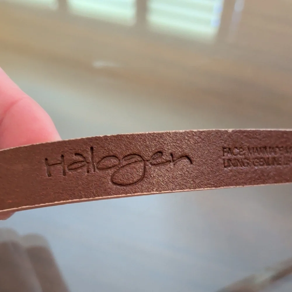 Halogen Light Pink Belt with Gold Buckle